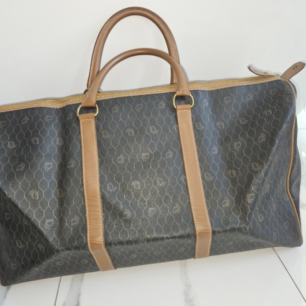 Authentic Dior Black and Brown Travel Bag - Picture 9 of 9